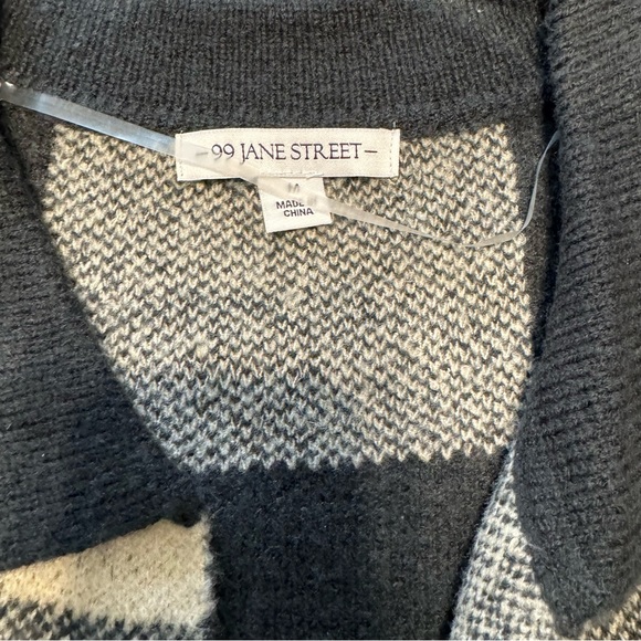 99 Jane Street Buffalo plaid cardigan sweater - Picture 4 of 4